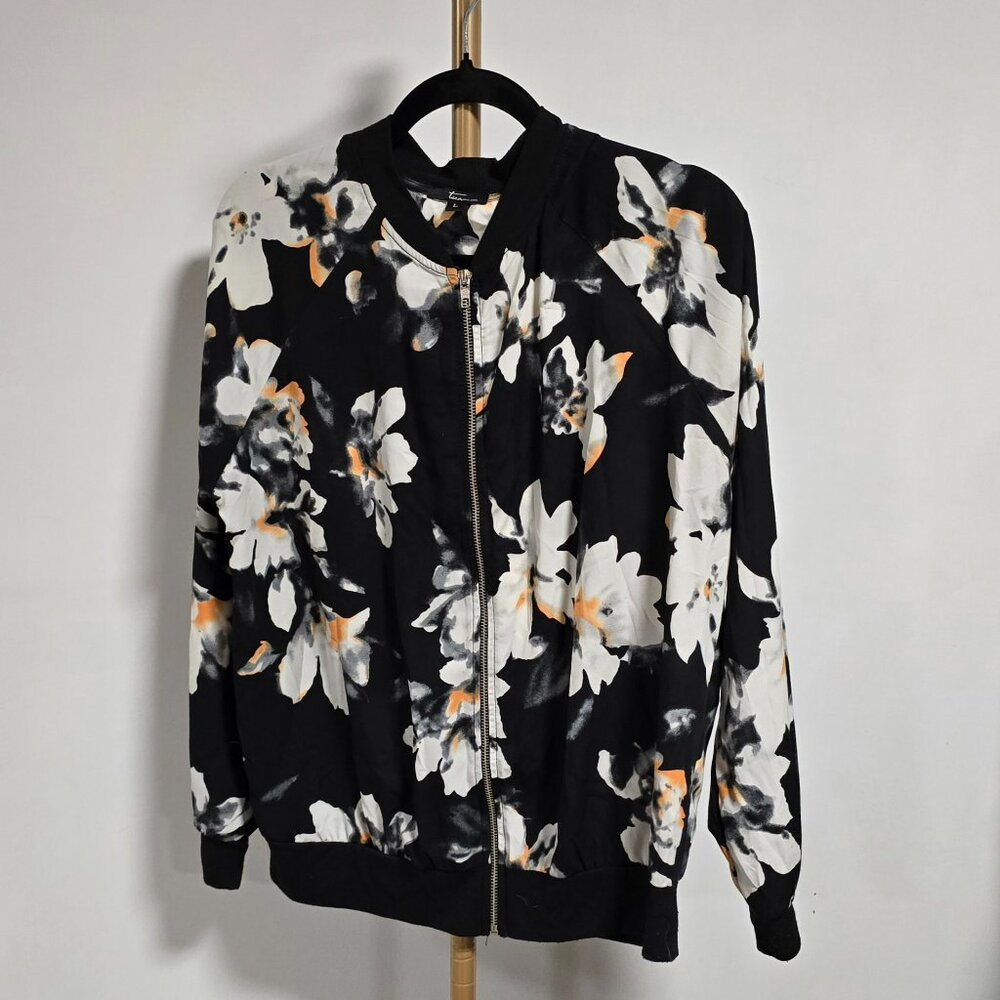 Tua Floral Lightweight Bomber Jacket Size Large